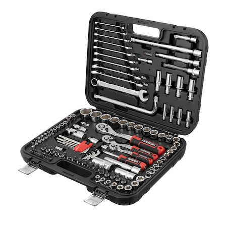 Intertool 1/4 in., 3/8 in., 1/2 in. Drive Socket Set, Metric, 126 pcs ET08-8126